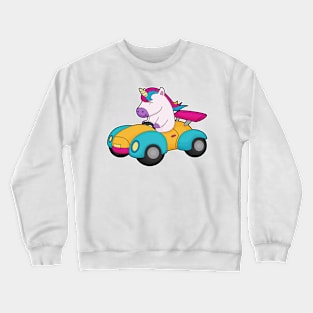 Unicorn Car Crewneck Sweatshirt